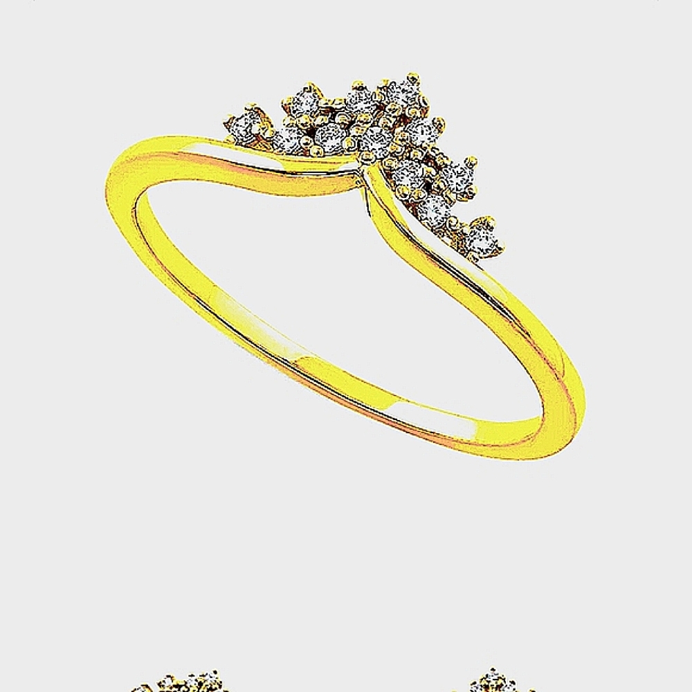 14  KT real gold with real diamonds
